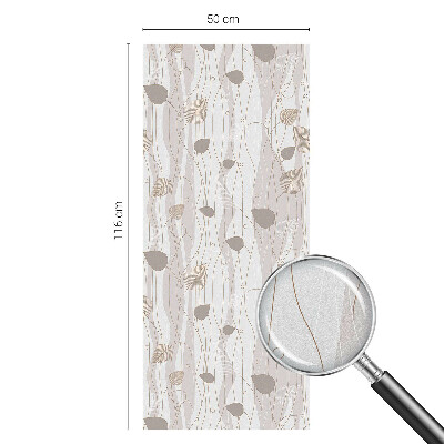 Ochranná fólia na sklo vitráž Elegantné listy