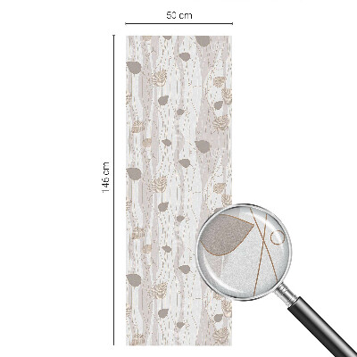 Ochranná fólia na sklo vitráž Elegantné listy