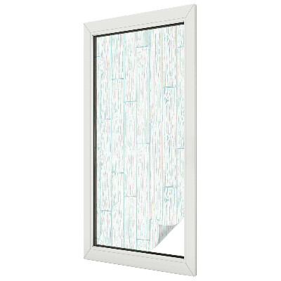 Matná fólia na okno vitráž Drevený vzor