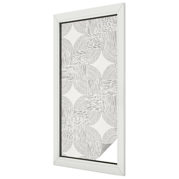 Ochranná fólia na sklo vitráž Pokojná symetria