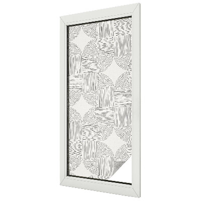 Ochranná fólia na sklo vitráž Pokojná symetria