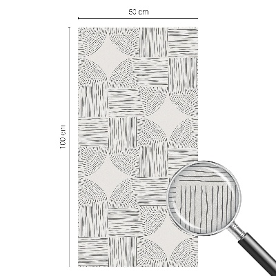 Ochranná fólia na sklo vitráž Pokojná symetria