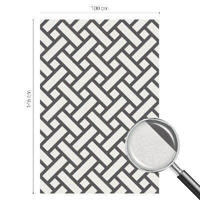 Samolepiaca fólia na sklo vitrážová Prekladanie obdĺžnikov