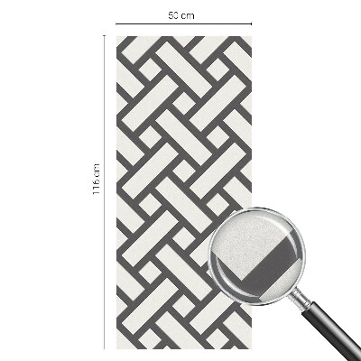 Samolepiaca fólia na sklo vitrážová Prekladanie obdĺžnikov