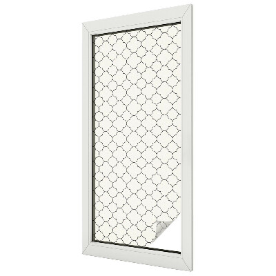 Matná fólia na okno vitráž Jednoduchá elegancia