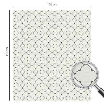 Matná fólia na okno vitráž Jednoduchá elegancia