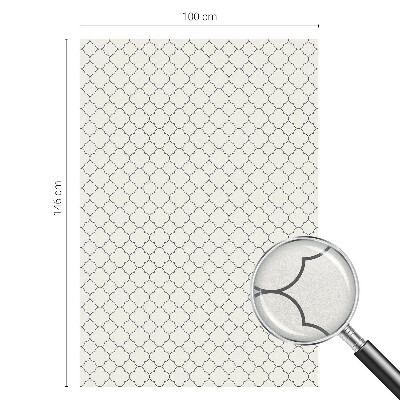 Matná fólia na okno vitráž Jednoduchá elegancia