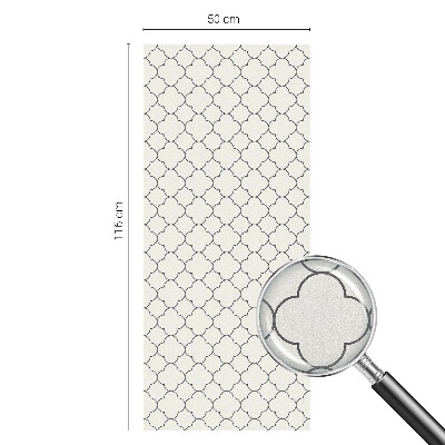 Matná fólia na okno vitráž Jednoduchá elegancia