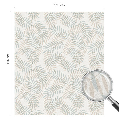 Samolepiaca fólia na sklo vitrážová Listová elegancia