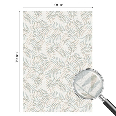 Samolepiaca fólia na sklo vitrážová Listová elegancia