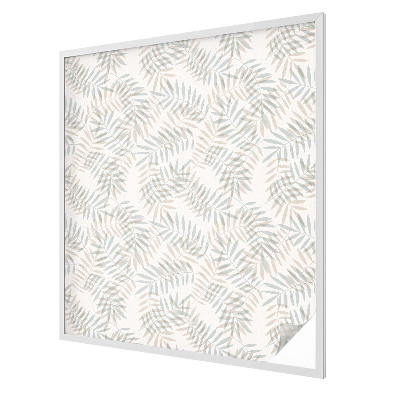 Samolepiaca fólia na sklo vitrážová Listová elegancia