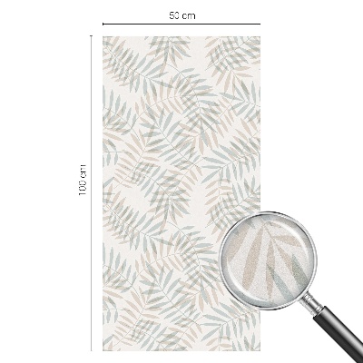 Samolepiaca fólia na sklo vitrážová Listová elegancia