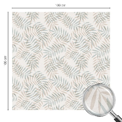 Samolepiaca fólia na sklo vitrážová Listová elegancia