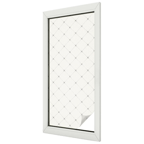 Ochranná fólia na sklo vitráž Geometrická mriežka