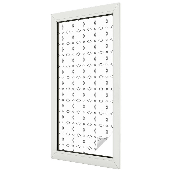 Nepriehľadná fólia na okno Kosoštvorcové tvary