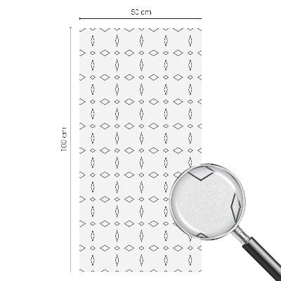 Nepriehľadná fólia na okno Kosoštvorcové tvary