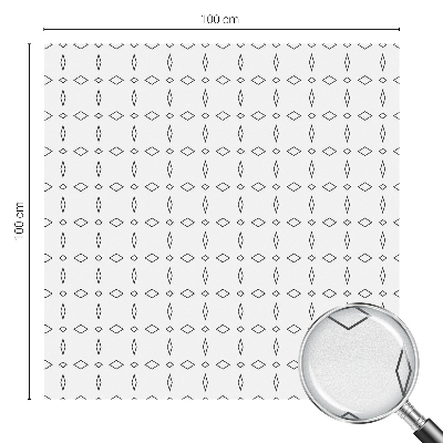 Nepriehľadná fólia na okno Kosoštvorcové tvary
