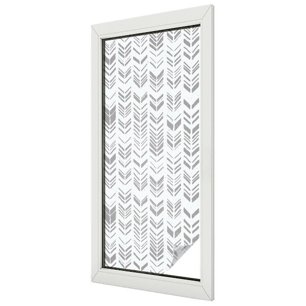 Samolepiaca fólia na sklo vitrážová Vzor šípky