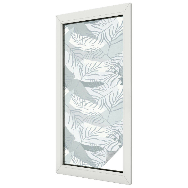 Matná fólia na okno vitráž Jemné listy