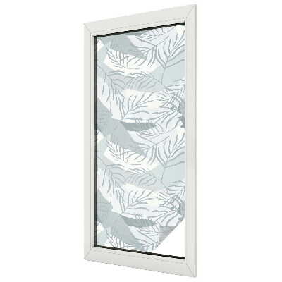 Matná fólia na okno vitráž Jemné listy