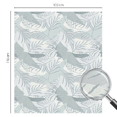 Matná fólia na okno vitráž Jemné listy