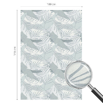 Matná fólia na okno vitráž Jemné listy