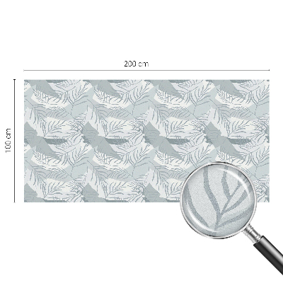 Matná fólia na okno vitráž Jemné listy