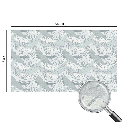 Matná fólia na okno vitráž Jemné listy