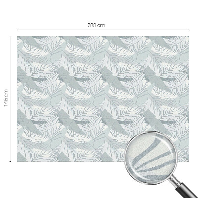 Matná fólia na okno vitráž Jemné listy