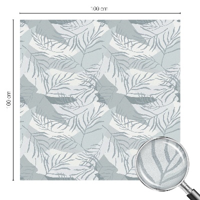 Matná fólia na okno vitráž Jemné listy