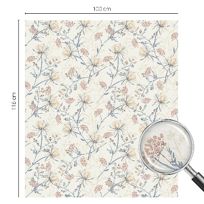 Ochranná fólia na sklo vitráž Kvety harmónie