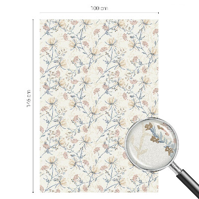 Ochranná fólia na sklo vitráž Kvety harmónie