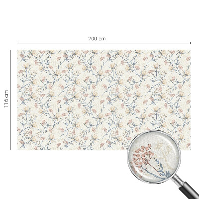 Ochranná fólia na sklo vitráž Kvety harmónie