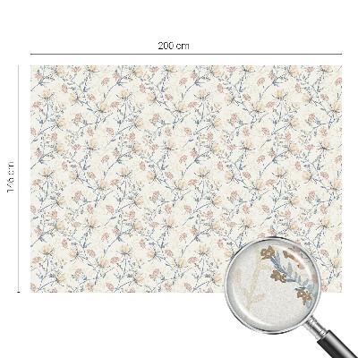 Ochranná fólia na sklo vitráž Kvety harmónie