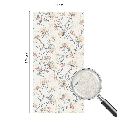 Ochranná fólia na sklo vitráž Kvety harmónie