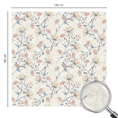 Ochranná fólia na sklo vitráž Kvety harmónie