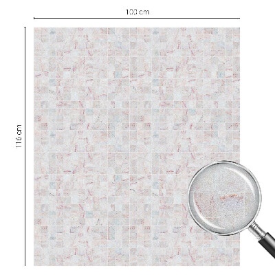Nepriehľadná fólia na okno Kamenná mozaika