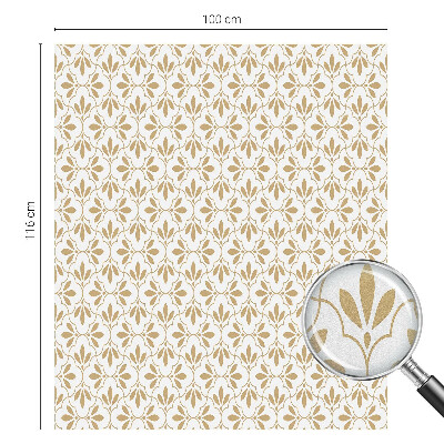 Matná fólia na okno vitráž Elegancia rastlín