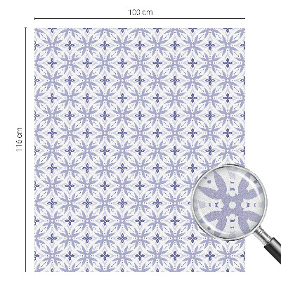 Ochranná fólia na sklo vitráž Fialové vzory