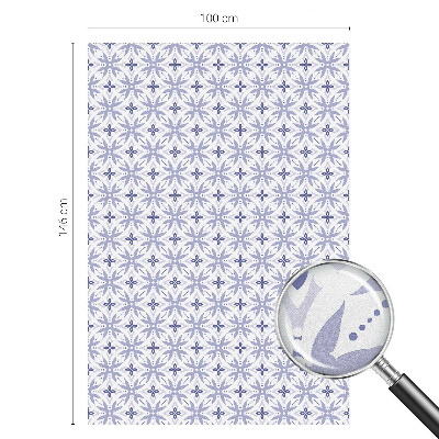 Ochranná fólia na sklo vitráž Fialové vzory