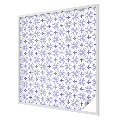 Ochranná fólia na sklo vitráž Fialové vzory