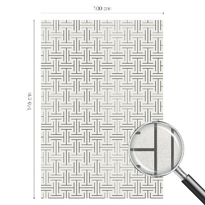 Samolepiaca fólia na sklo vitrážová Symetrický vrkoč