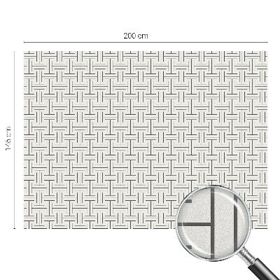 Samolepiaca fólia na sklo vitrážová Symetrický vrkoč