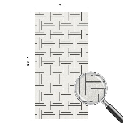 Samolepiaca fólia na sklo vitrážová Symetrický vrkoč