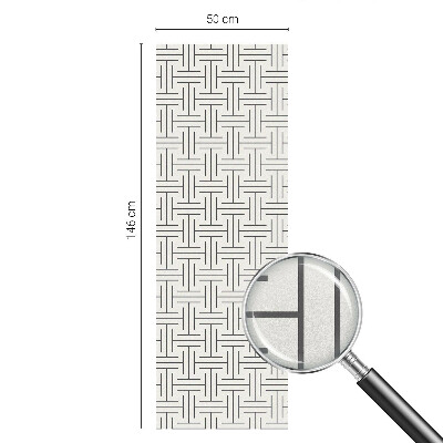 Samolepiaca fólia na sklo vitrážová Symetrický vrkoč