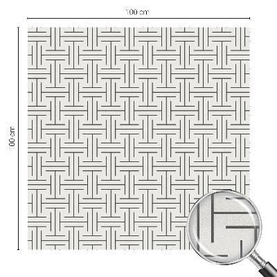 Samolepiaca fólia na sklo vitrážová Symetrický vrkoč