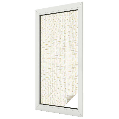 Matná fólia na okno vitráž Elegancia rybej kosti