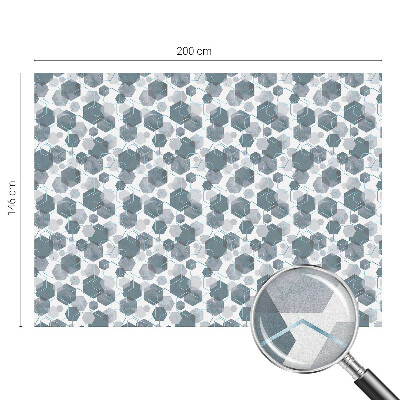 Nepriehľadná fólia na okno Geometrické šesťuholníky