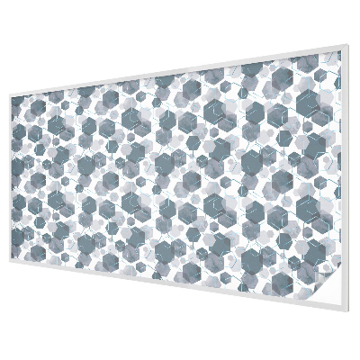 Nepriehľadná fólia na okno Geometrické šesťuholníky