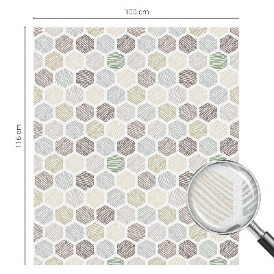 Samolepiaca fólia na sklo vitrážová Geometrické vlny